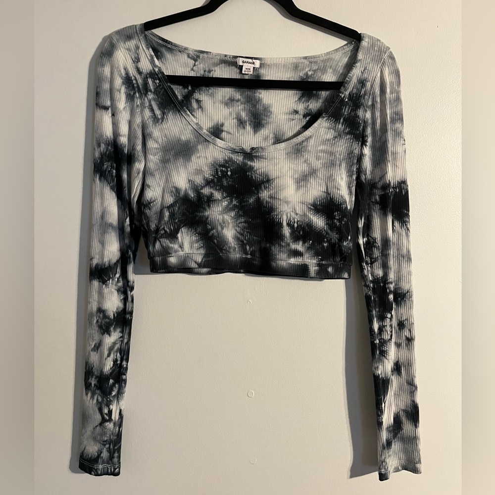 Garage Long Sleeved Cropped Top